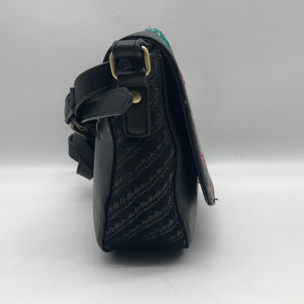 Desigual Black Faux Leather Varsovia Far West Crossbody Bag - Picture 3 of 10